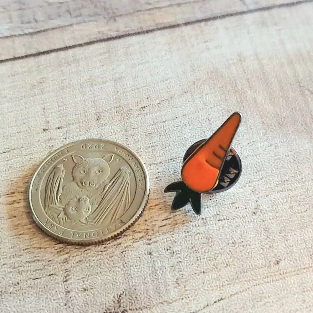 Carrot Pin Spring Garden Cottage Gardener Gift